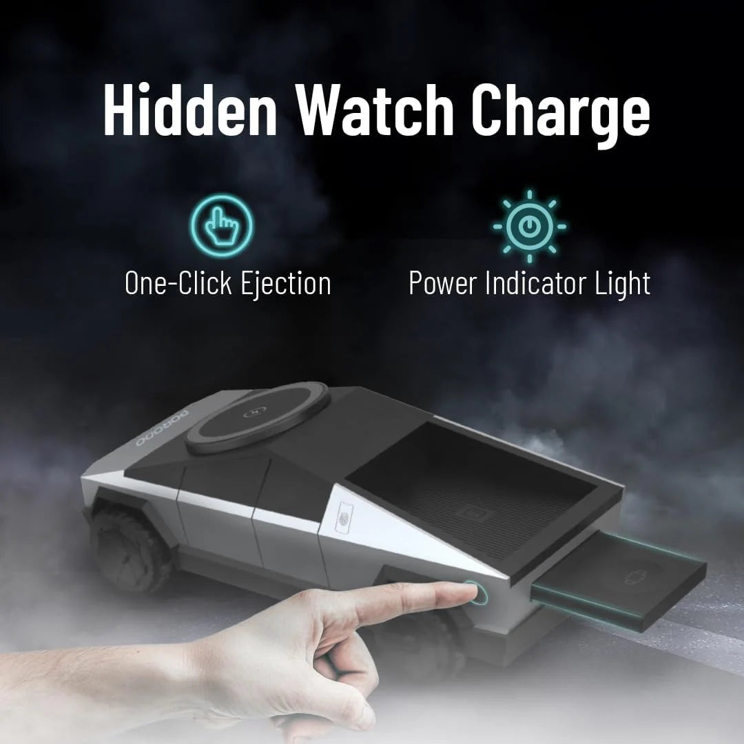 Porodo Cyber Truck 3-in-1 Wireless Charging Station