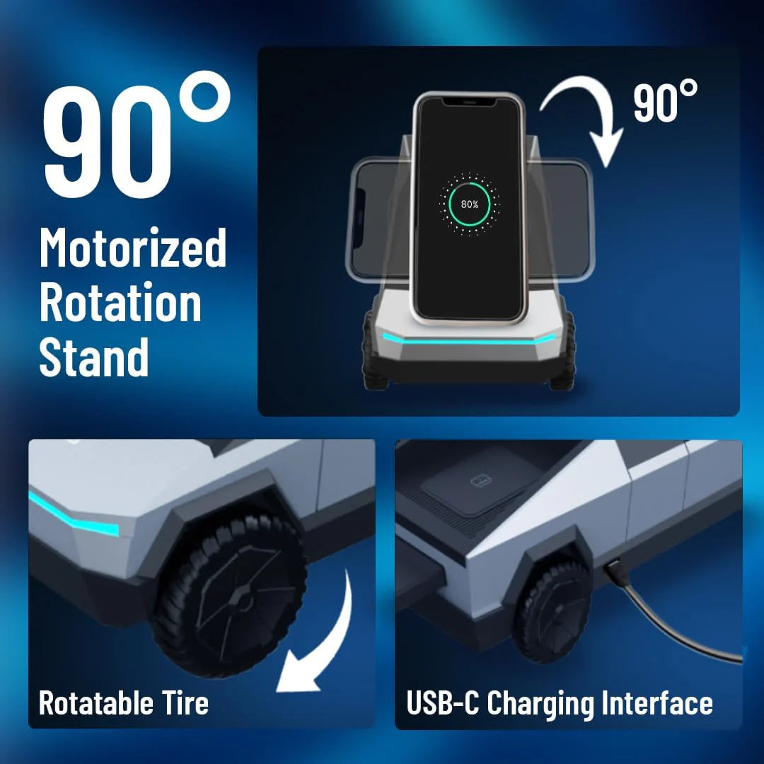 Porodo Cyber Truck 3-in-1 Wireless Charging Station