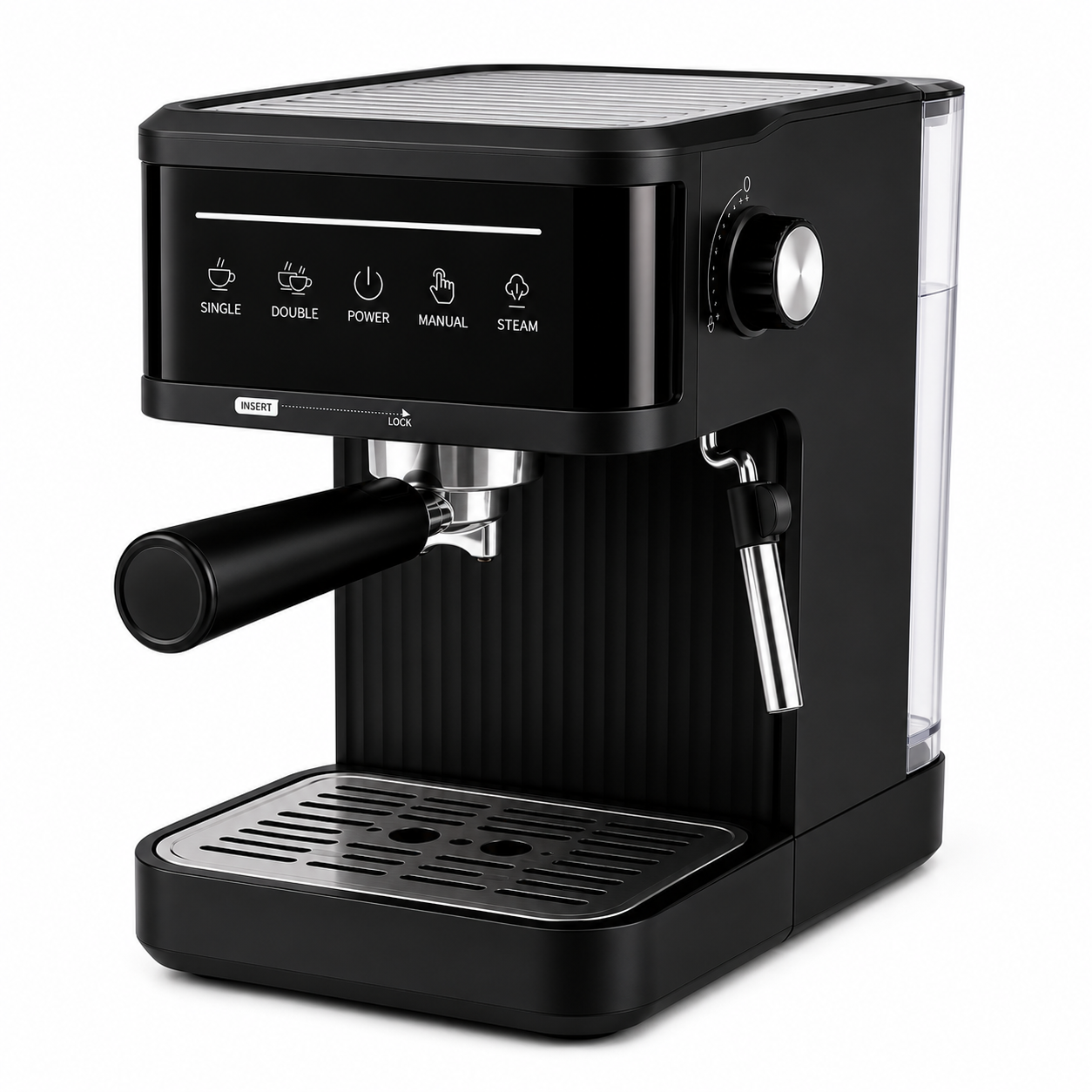 20 Bar Espresso Coffee Machine with Milk Frother – Professional Cappuccino & Latte Maker for Home & Office